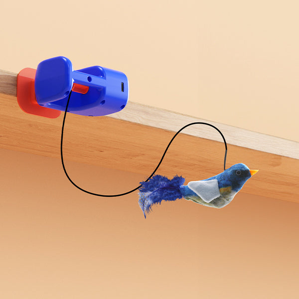 Electric Hanging Cat Toy with Automatic Rotation