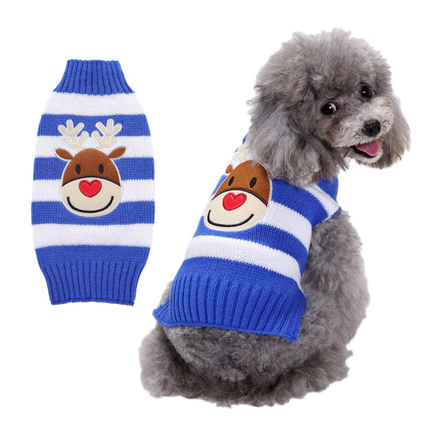Festive Holiday Knitted Pet Sweaters