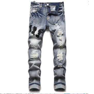 Men's dyed denim pants