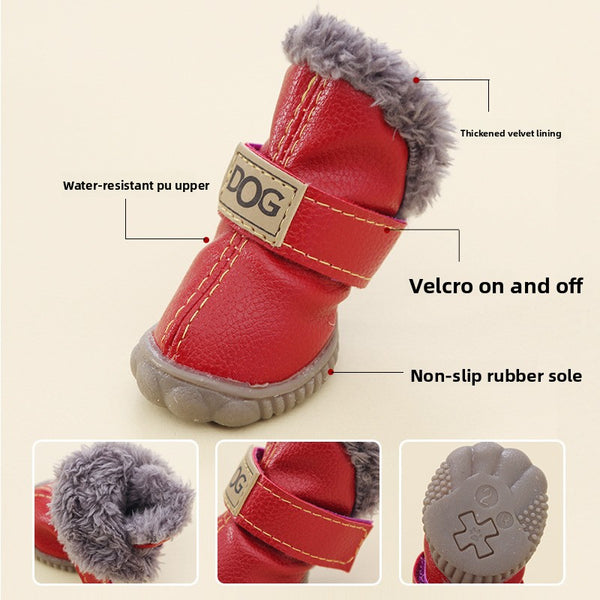 Warm Protective Non-Slip Dog Shoes