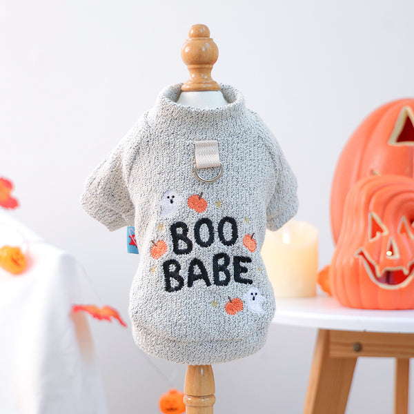 Halloween-Themed Cat Sweatshirt