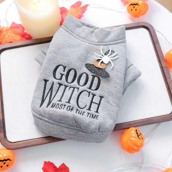 Halloween-Themed Cat Sweatshirt
