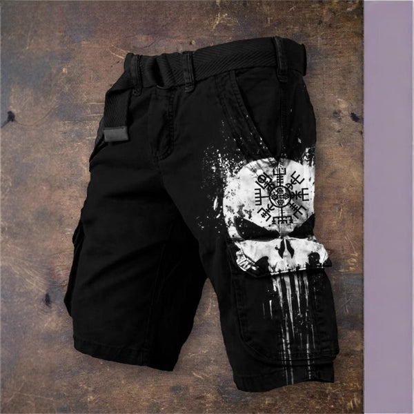 Grahic Printed Cargo Shorts
