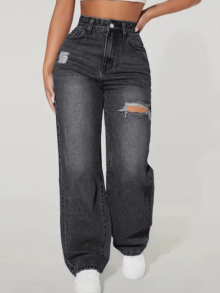 Sand Washed Ripped jeans