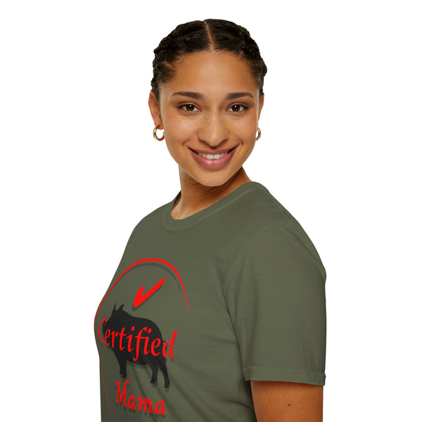 Certified Pig Mama T-Shirt Red Logo