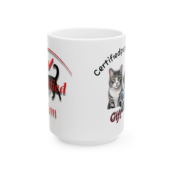 แก้ว "Certified Cat Mom" (11 ออนซ์/15 ออนซ์)