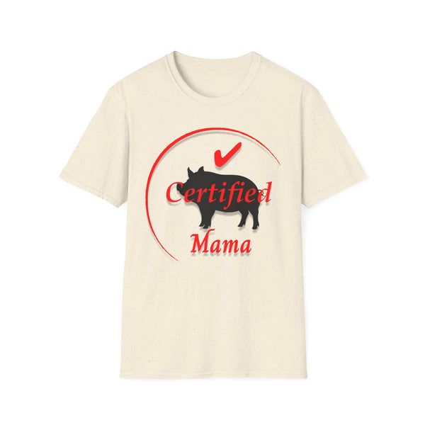 Certified Pig Mama T-Shirt Red Logo
