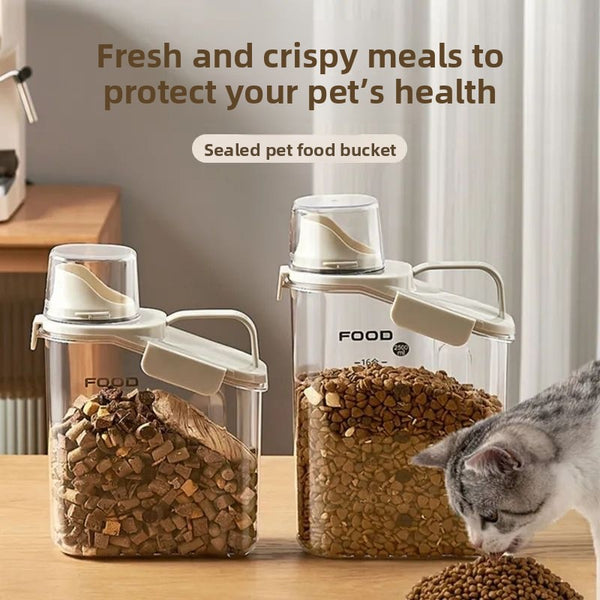 Cat Food Storage Dispenser