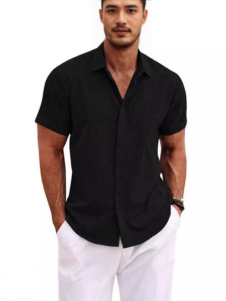 Thin Short-Sleeved Beach Shirt