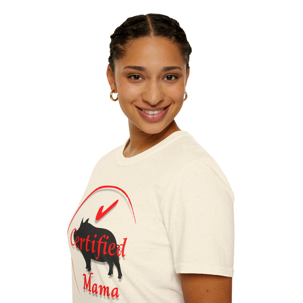Certified Pig Mama T-Shirt Red Logo