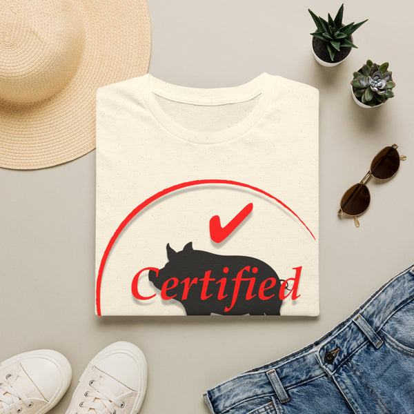 Certified Pig Mama T-Shirt Red Logo