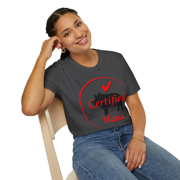 Certified Pig Mama T-Shirt Red Logo