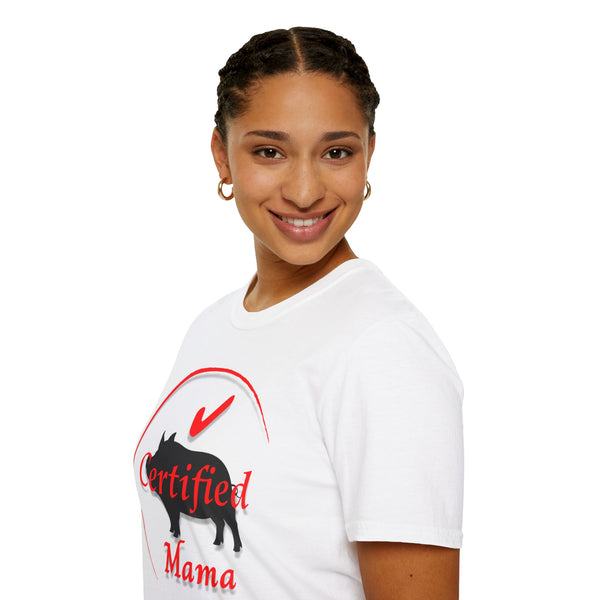Certified Pig Mama T-Shirt Red Logo