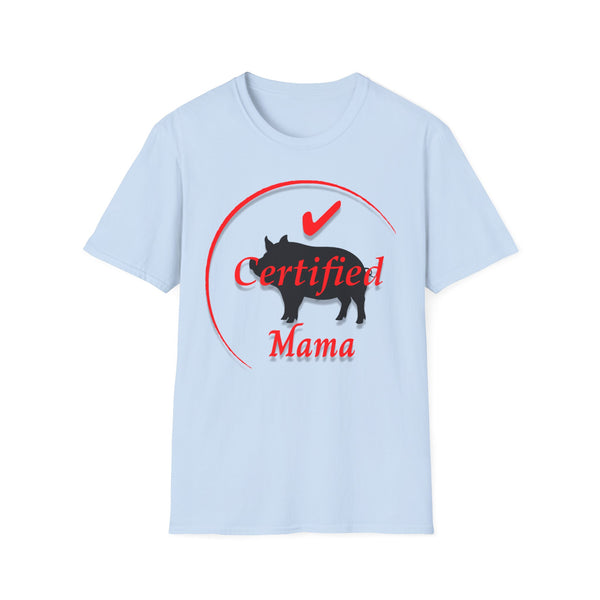 Certified Pig Mama T-Shirt Red Logo