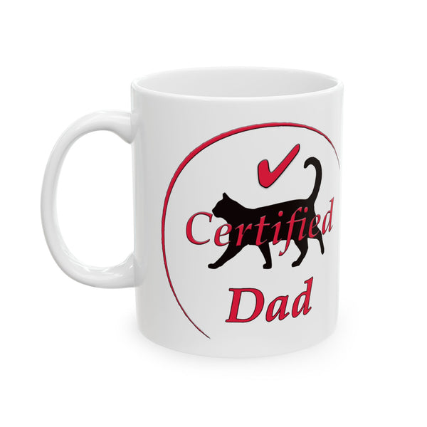Certified Cat Dad Mug (11oz/15oz)
