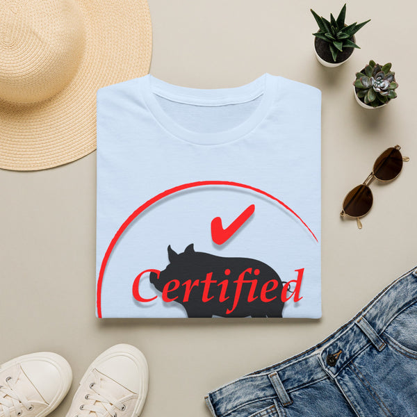 Certified Pig Mama T-Shirt Red Logo