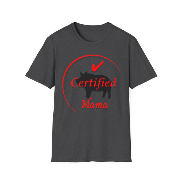 Certified Pig Mama T-Shirt Red Logo