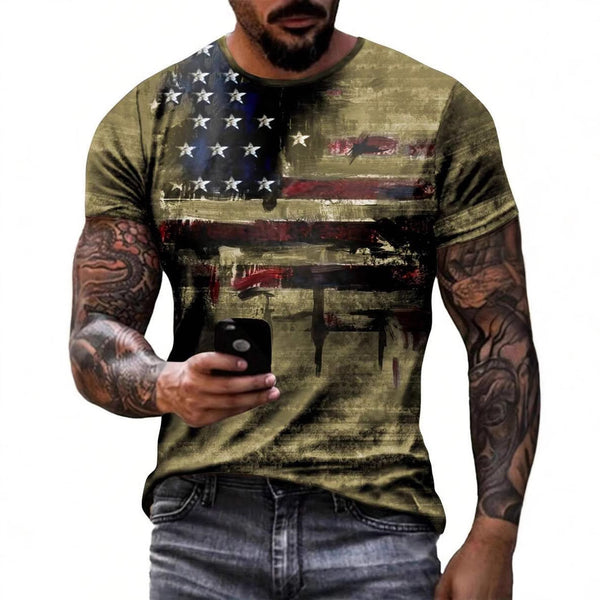American Flag Short-Sleeved T-Shirts