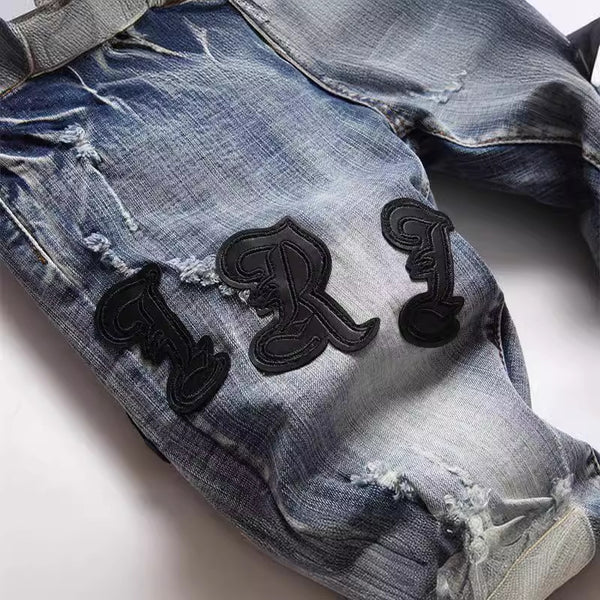 Men's dyed denim pants