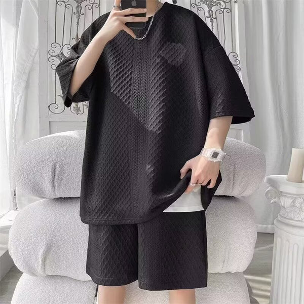 Short-Sleeved Two - Piece Short Set