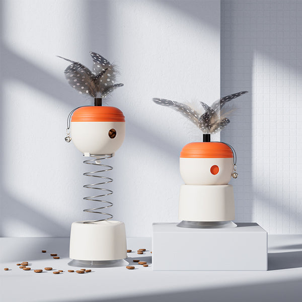 Cat Teaser Toy and Food Dispenser