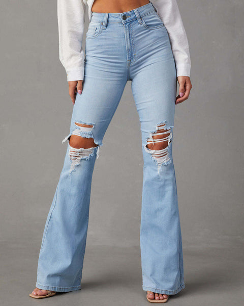 Hot Girl Ripped Jeans