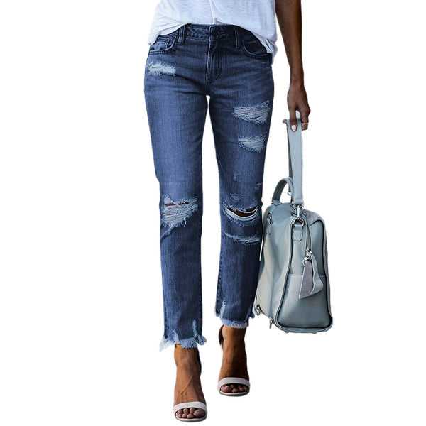 Slim Fit Ripped Jeans