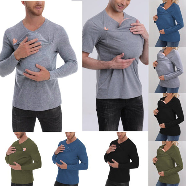 Kangaroo Pocket Long Sleeve T-Shirt