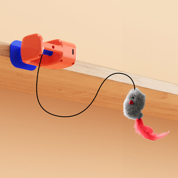 Electric Hanging Cat Toy with Automatic Rotation