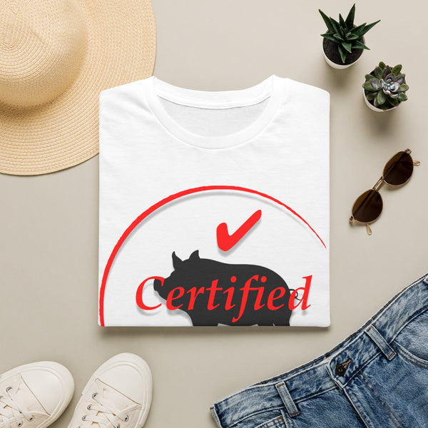 Certified Pig Mama T-Shirt Red Logo
