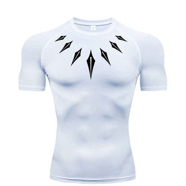 Geometric Designed Compression Shirt