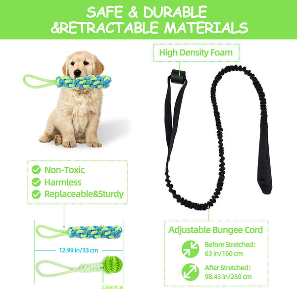 Dog Chew Toy with Rope and Ball