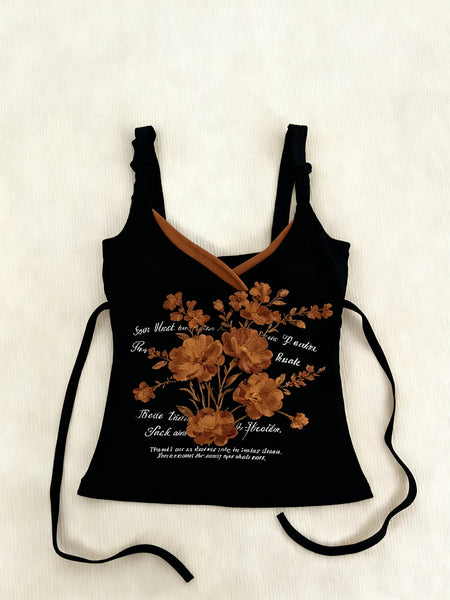 Floral-Patterned Tank Top