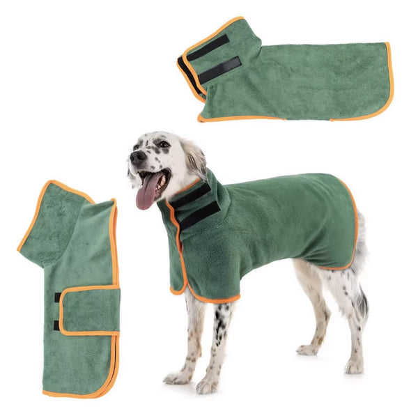 Quick-Dry Dog Bathrobe