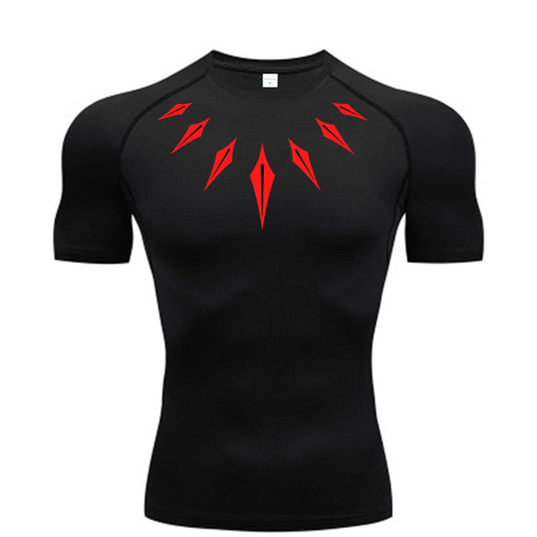 Geometric Designed Compression Shirt