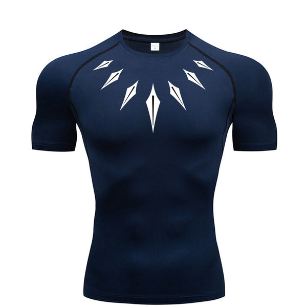 Geometric Designed Compression Shirt