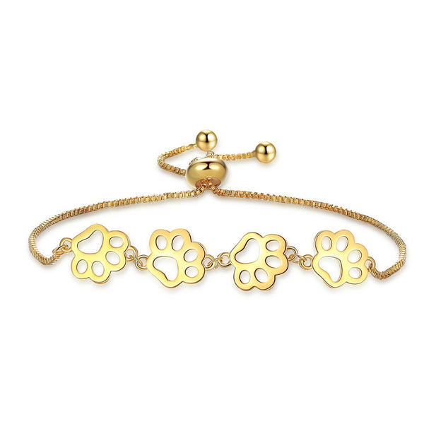 Adjustable Cat Paw Bracelet