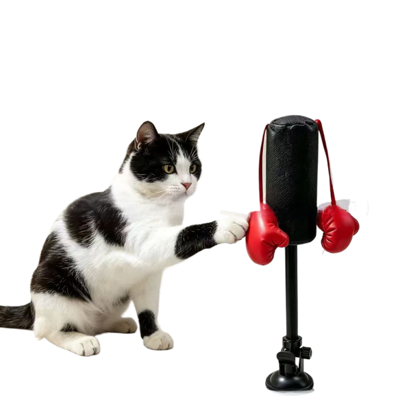 Cat Boxing Stand with Spring