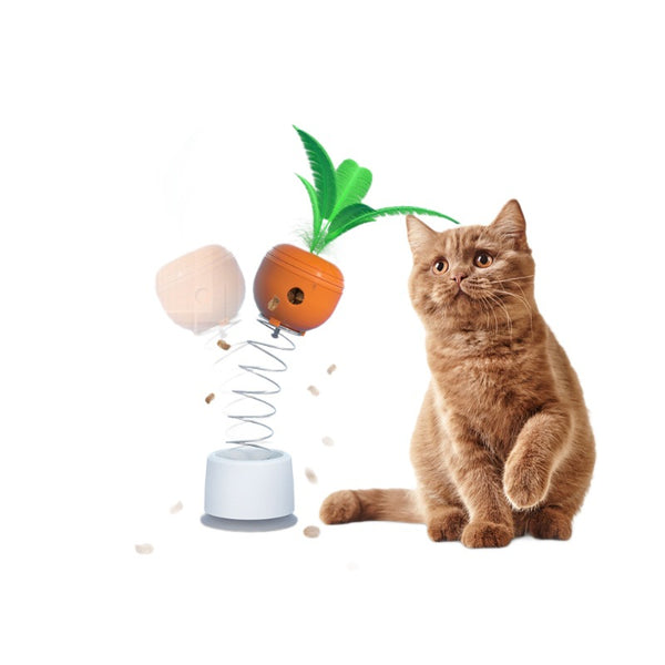 Cat Teaser Toy and Food Dispenser