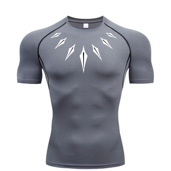 Geometric Designed Compression Shirt