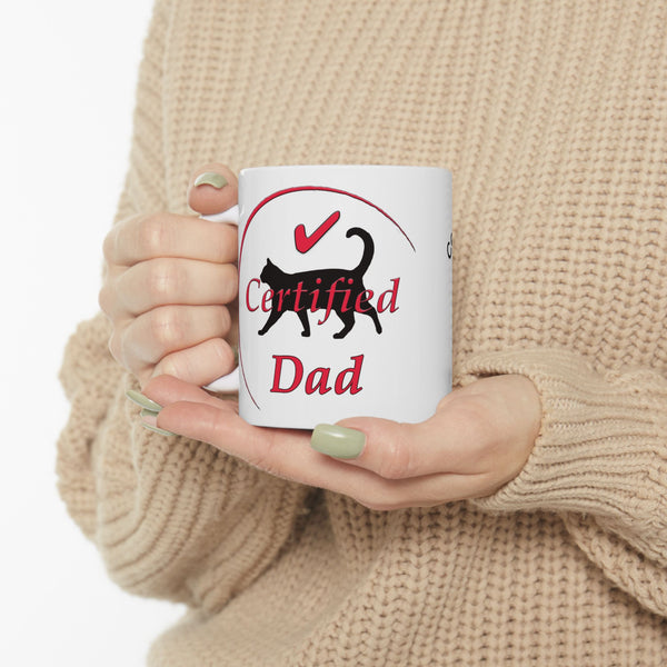 Certified Cat Dad Mug (11oz/15oz)