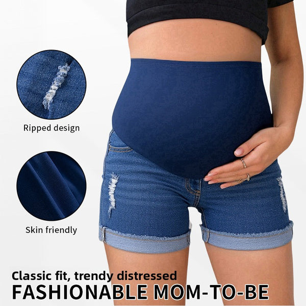 Breathable Stretchy Maternity Shorts