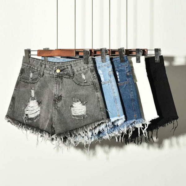 High Waist Denim Shorts