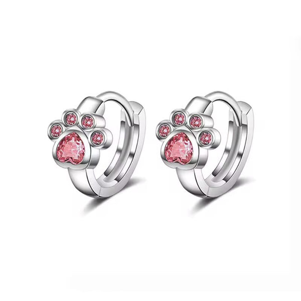 Cat Paw Print Earrings