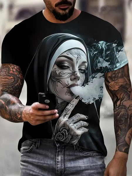 Trendy Round-Neck T-Shirt