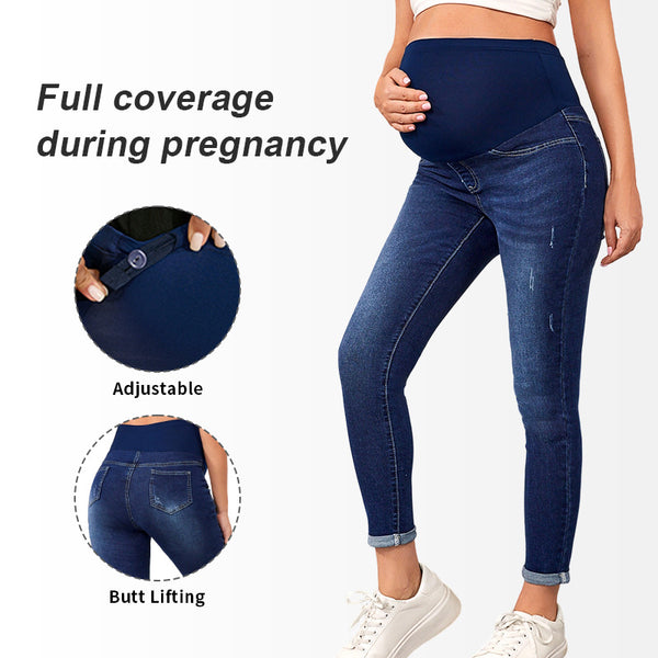 Breathable Stretchy Maternity Jeans