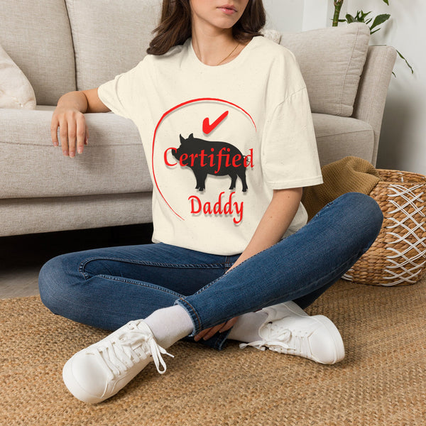 Certified Pig Daddy T-Shirt Red Logo