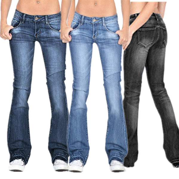Elastic tassel flared trousers