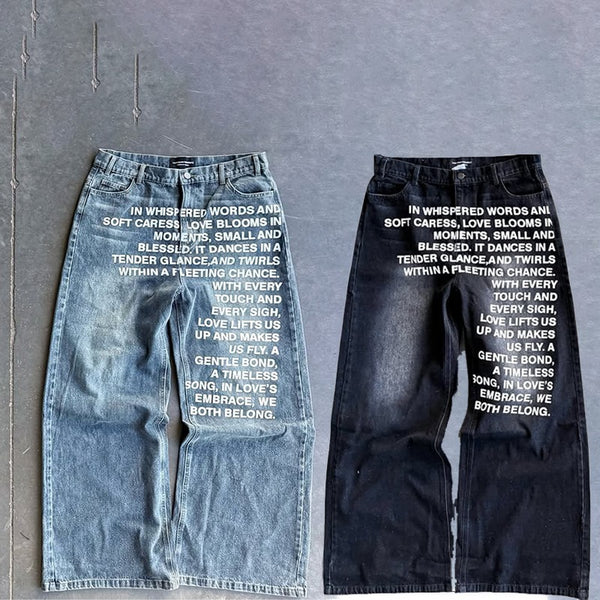 Retro Gothic Street-wear Jeans
