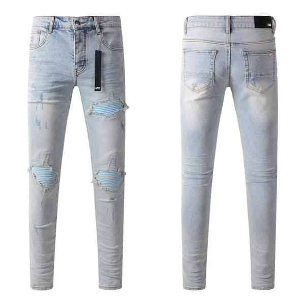 High Street ripped patch jeans